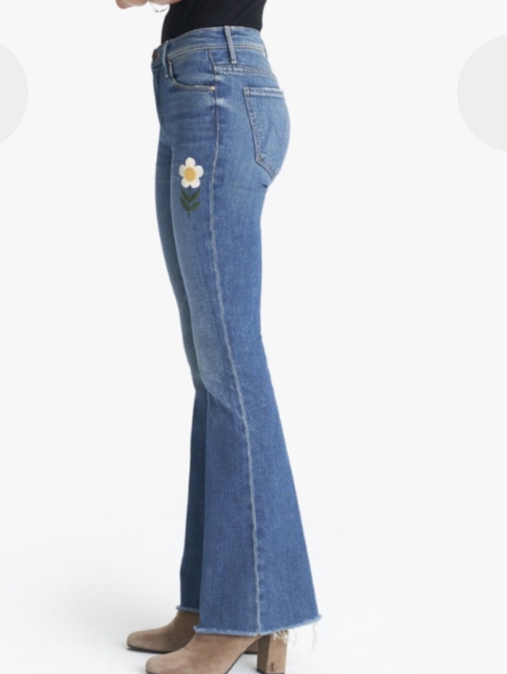 MOTHER The Weekender Fray Jean In Gold Rush